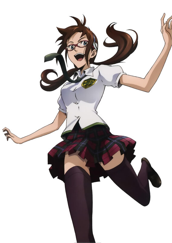 anime girl in school uniform