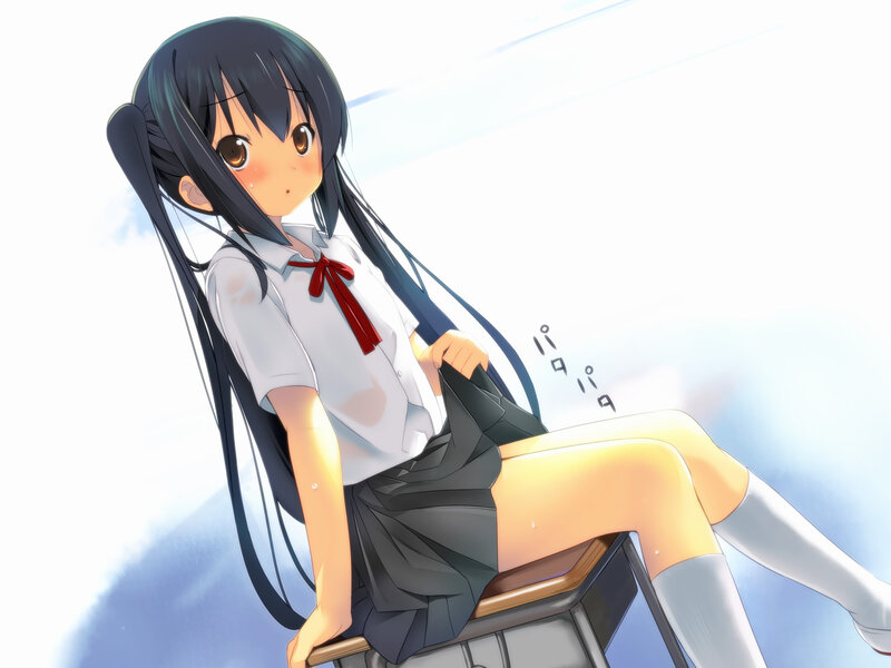 anime girl in school uniform
