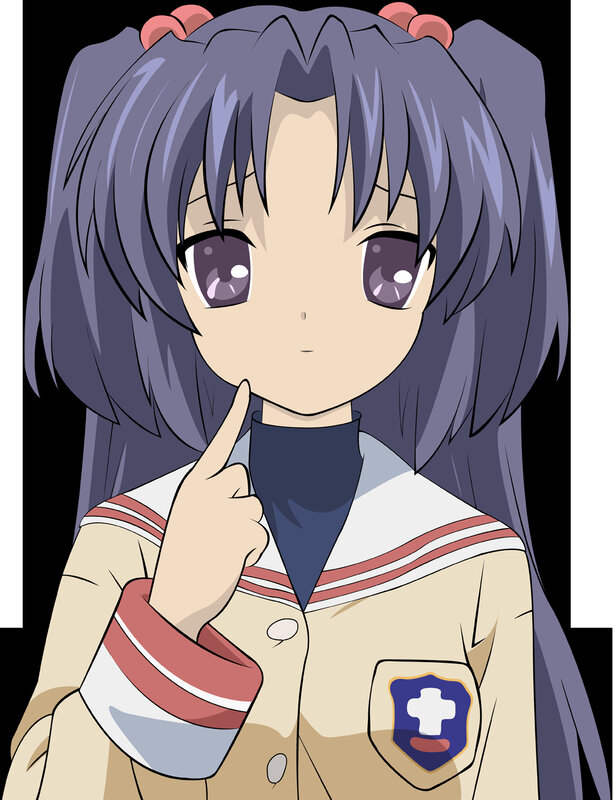 anime girl in school uniform
