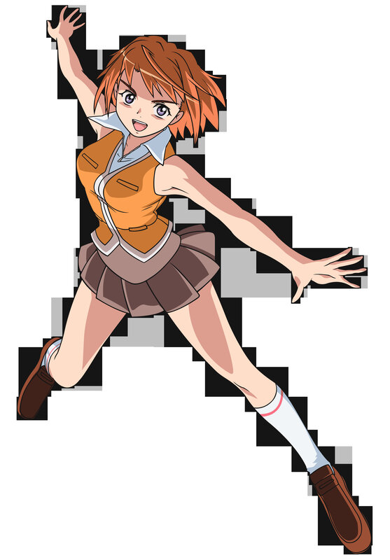 anime girl in school uniform