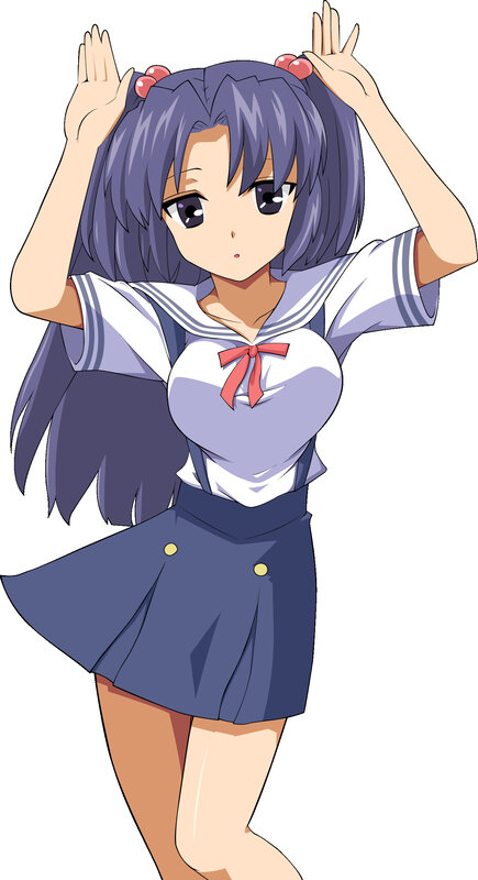 anime girl in school uniform