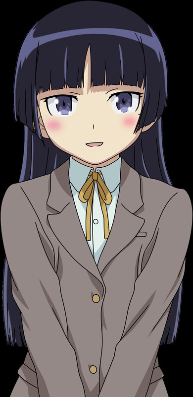 anime girl in school uniform