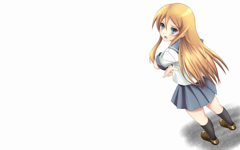 anime girl in school uniform