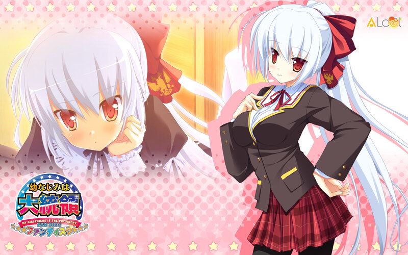 Anime girl in school uniform
