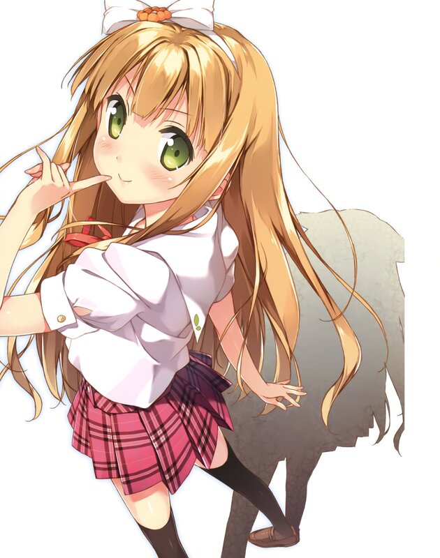 anime girl in school uniform
