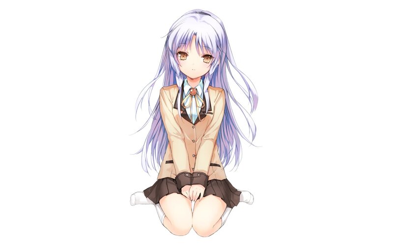 anime girl in school uniform