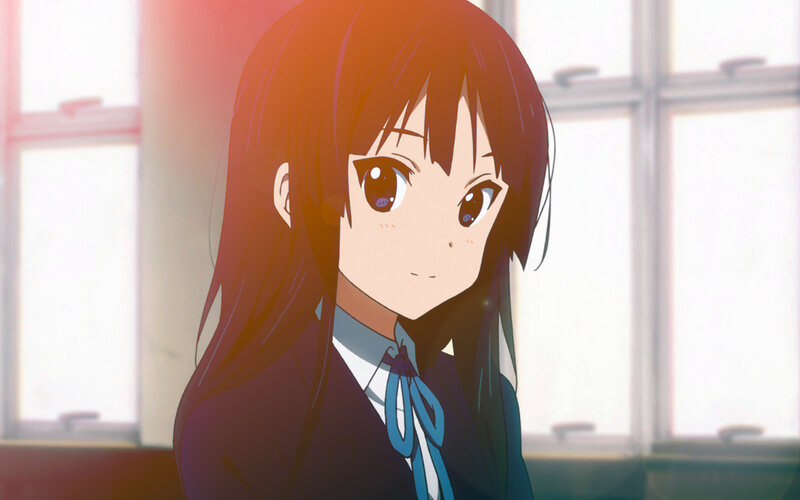 anime girl in school uniform