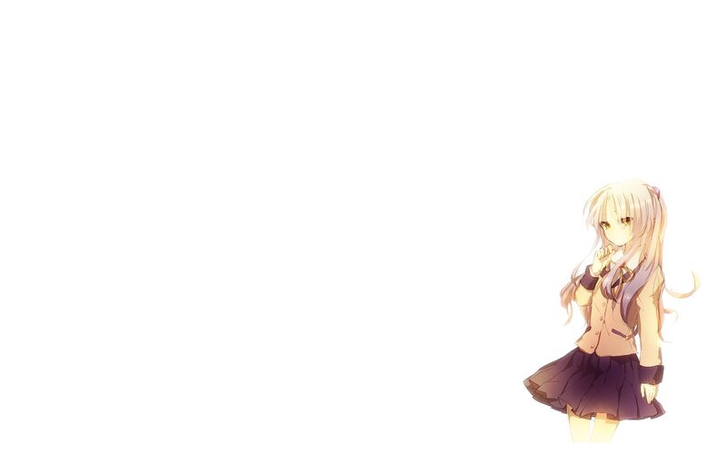 anime girl in school uniform
