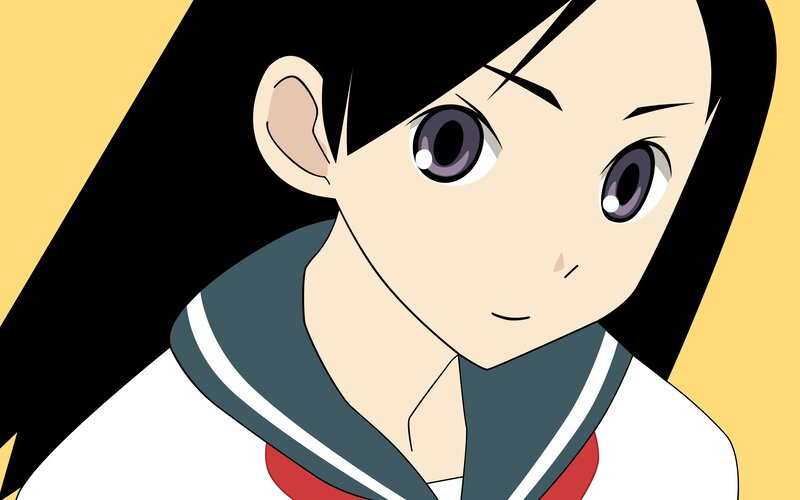 anime girl in school uniform