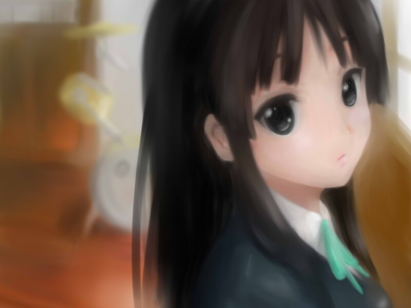 anime girl in school uniform