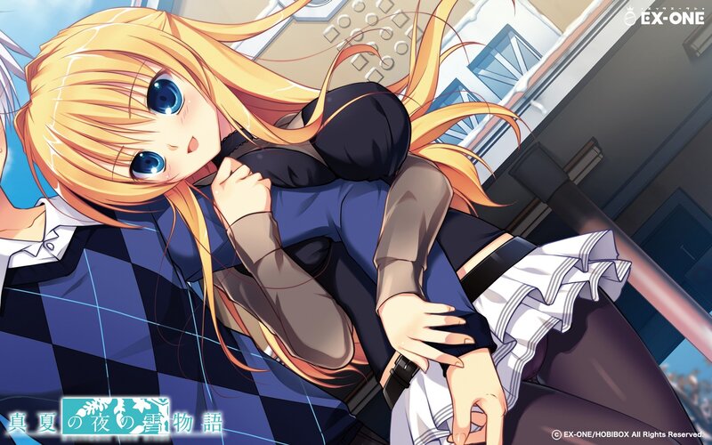 Anime girl in school uniform