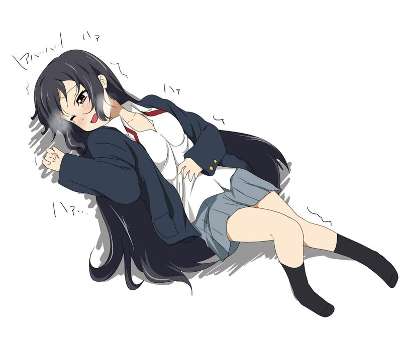 anime girl in school uniform