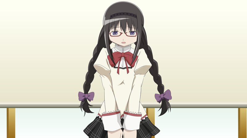 anime girl in school uniform