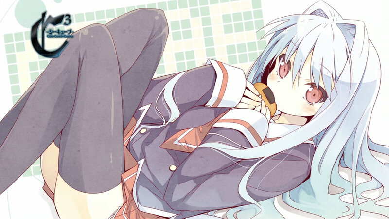 anime girl in school uniform