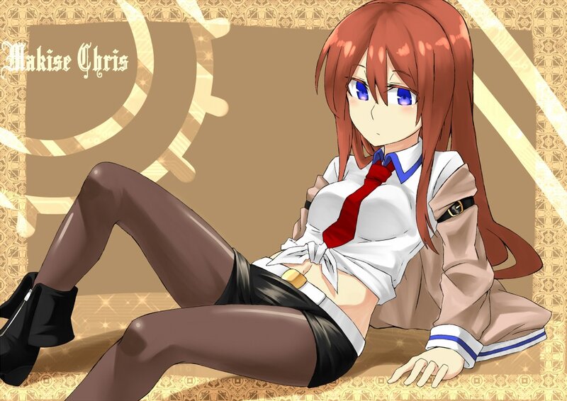 Anime girl in school uniform