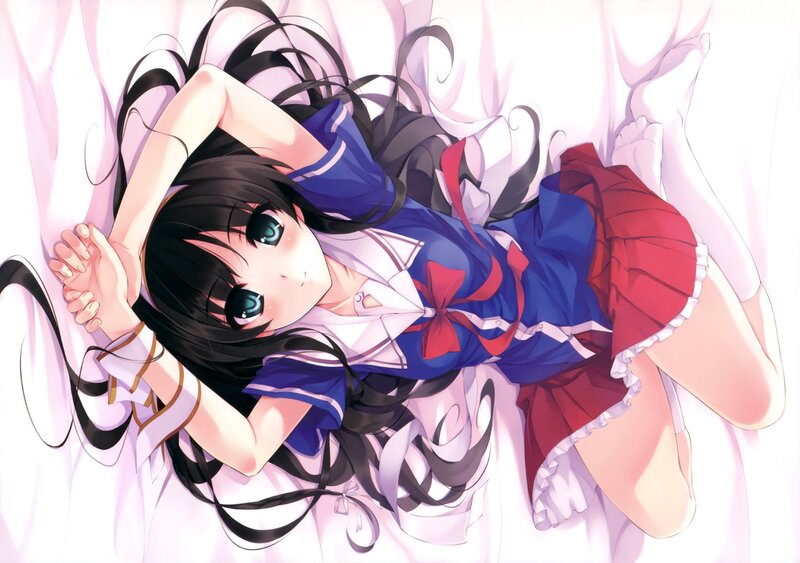 anime girl in school uniform