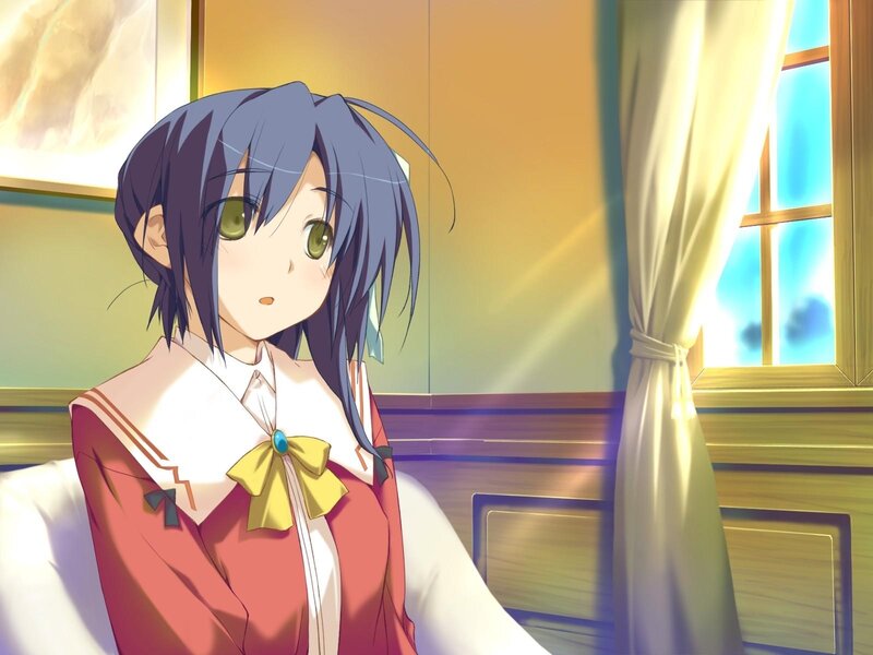 anime girl in school uniform