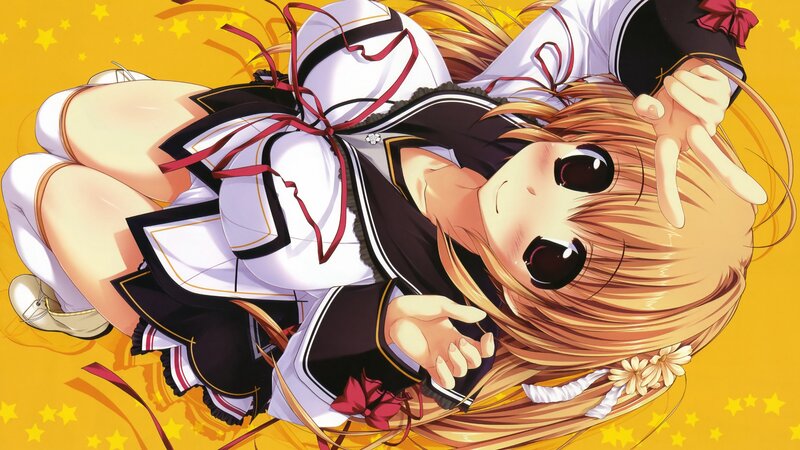 anime girl in school uniform