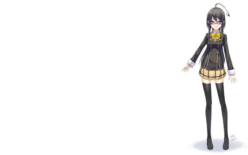 anime girl in school uniform