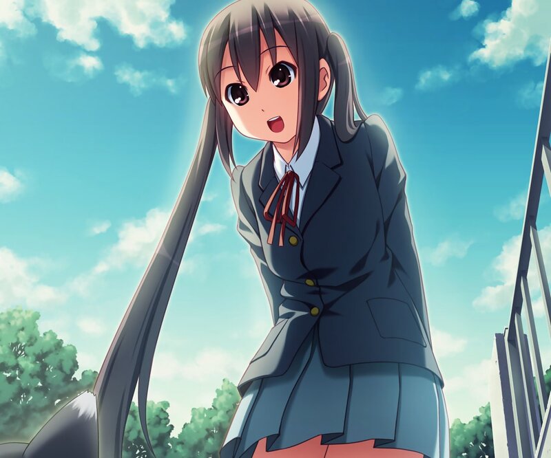 anime girl in school uniform