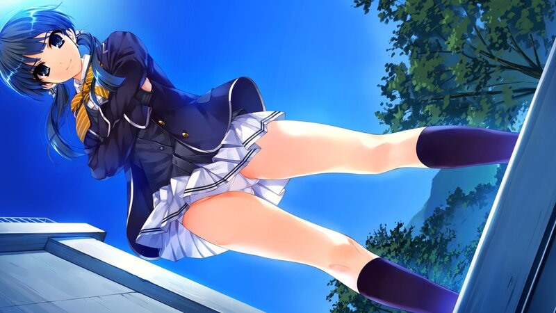 anime girl in school uniform