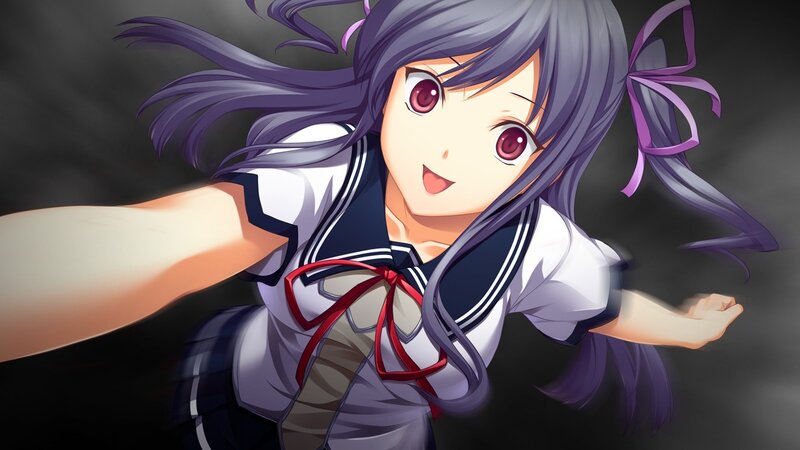 anime girl in school uniform