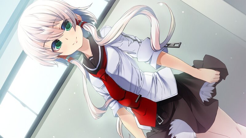 anime girl in school uniform