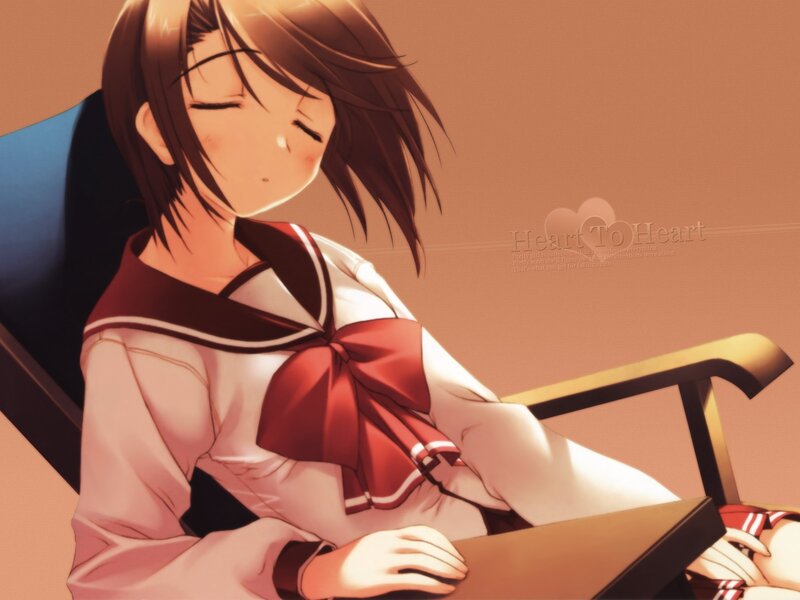 anime girl in school uniform