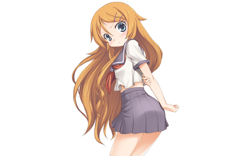anime girl in school uniform