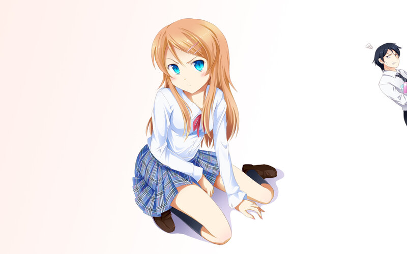 anime girl in school uniform