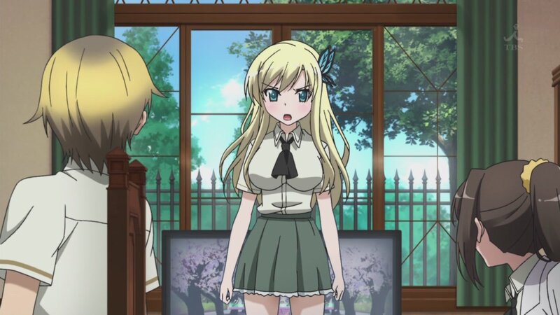 anime girl in school uniform