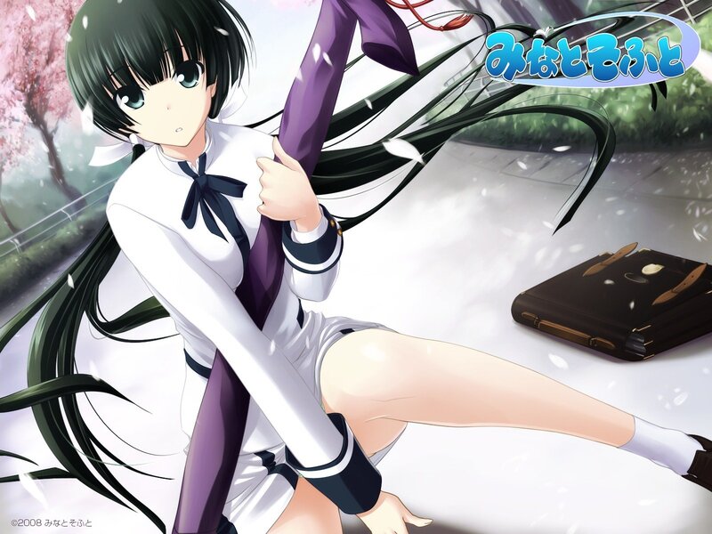 anime girl in school uniform