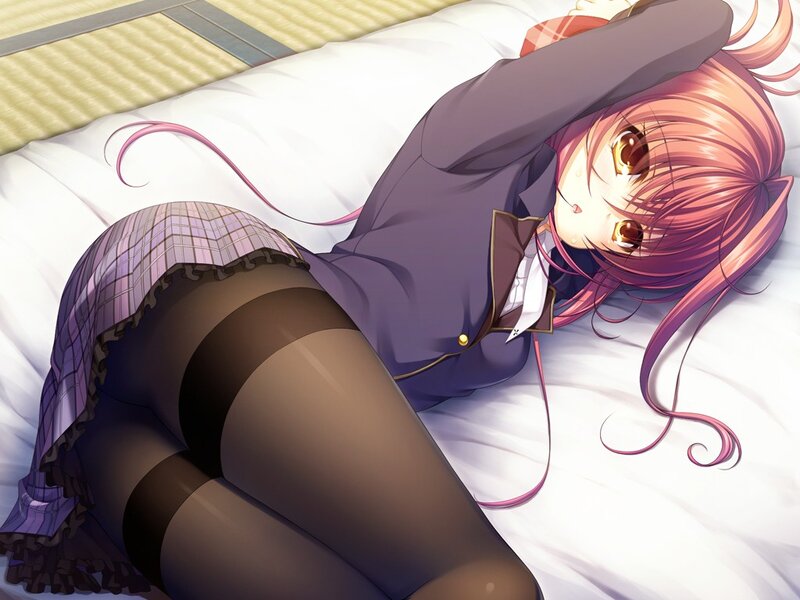anime girl in school uniform