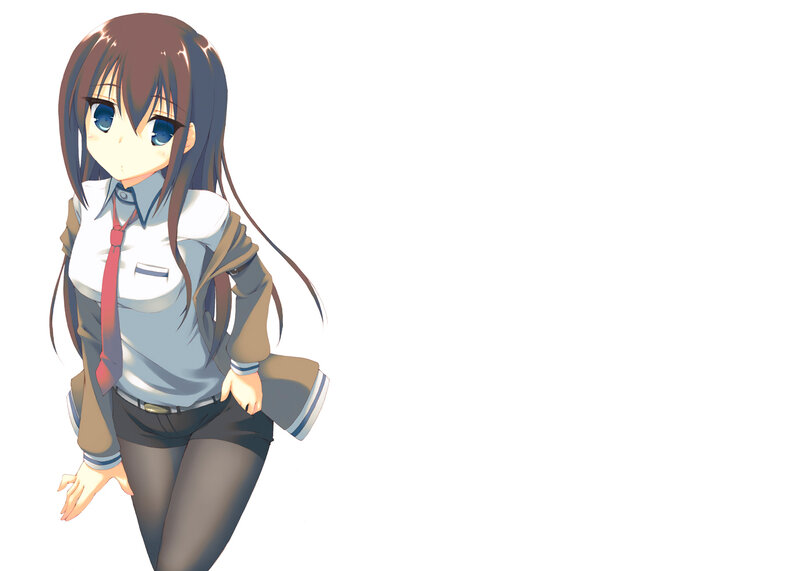 anime girl in school uniform