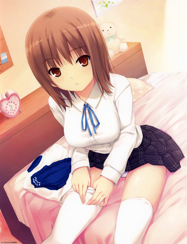 anime girl in school uniform