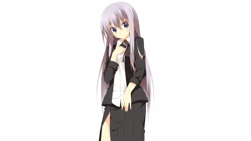 anime girl in school uniform