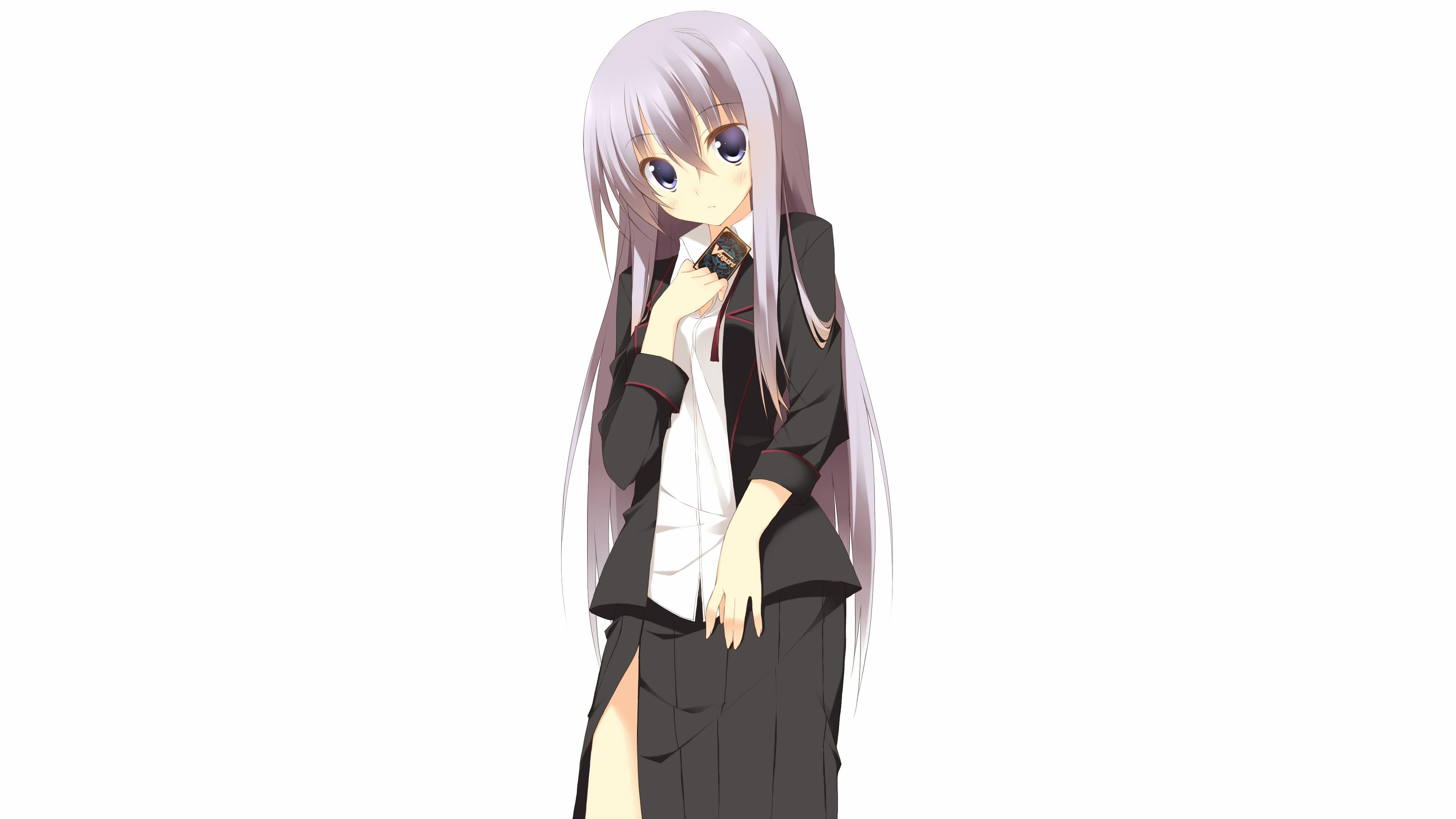 anime girl in school uniform