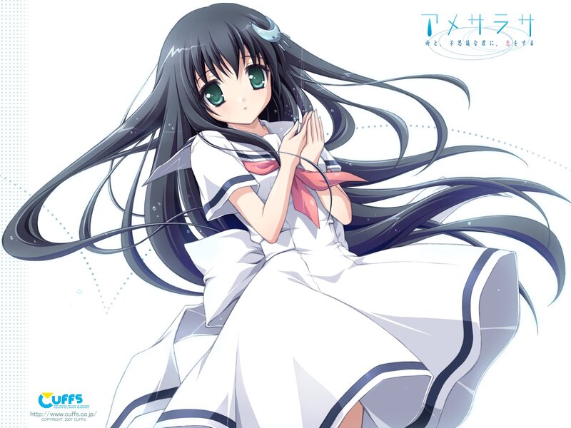 Anime girl in school uniform