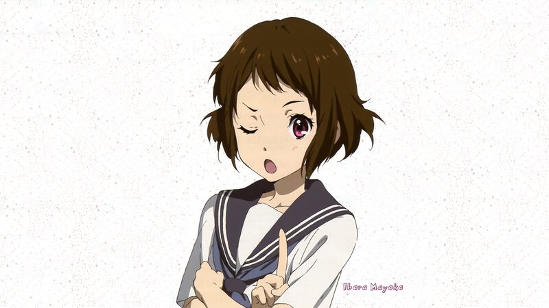 anime girl in school uniform