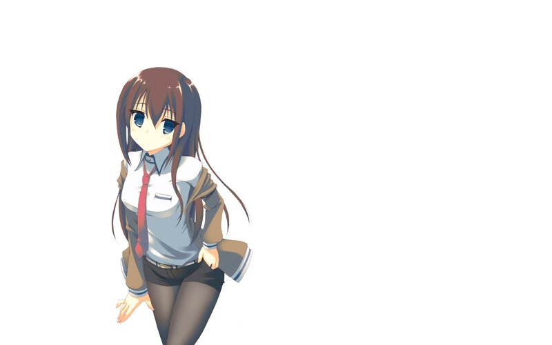 anime girl in school uniform