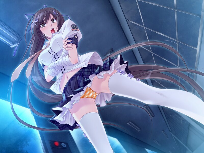 anime girl in school uniform