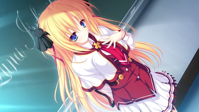 anime girl in school uniform