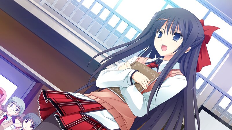 anime girl in school uniform
