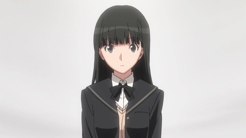 anime girl in school uniform