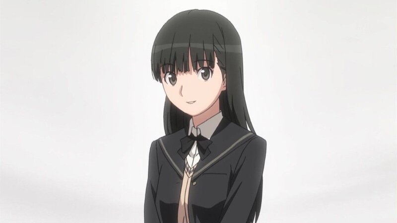 anime girl in school uniform
