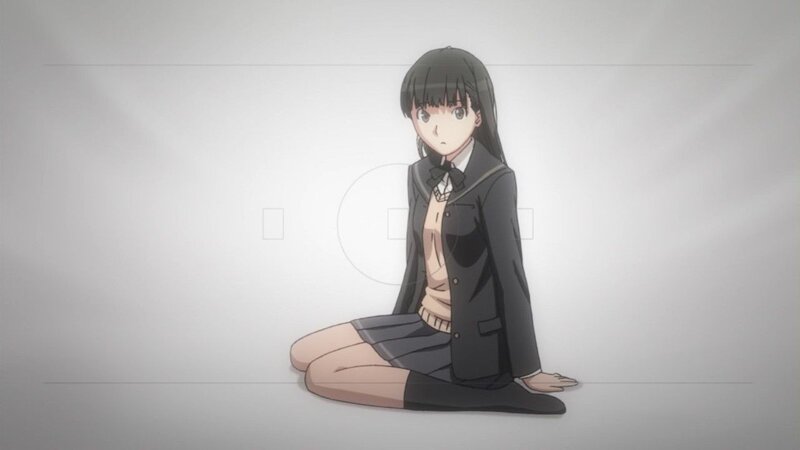 anime girl in school uniform