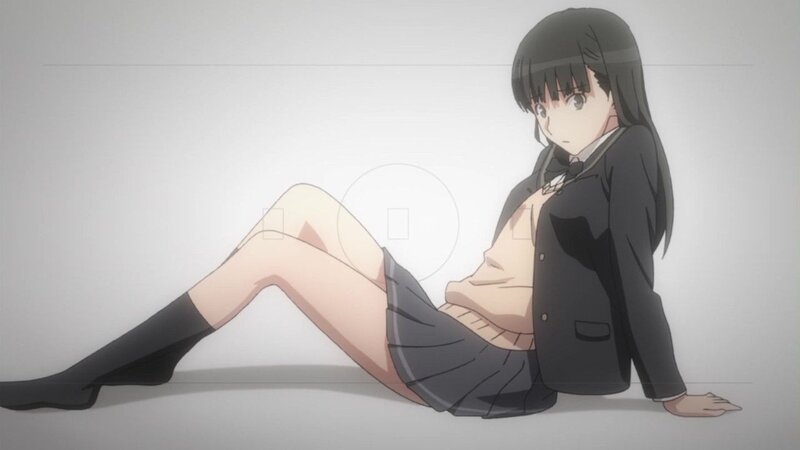 anime girl in school uniform