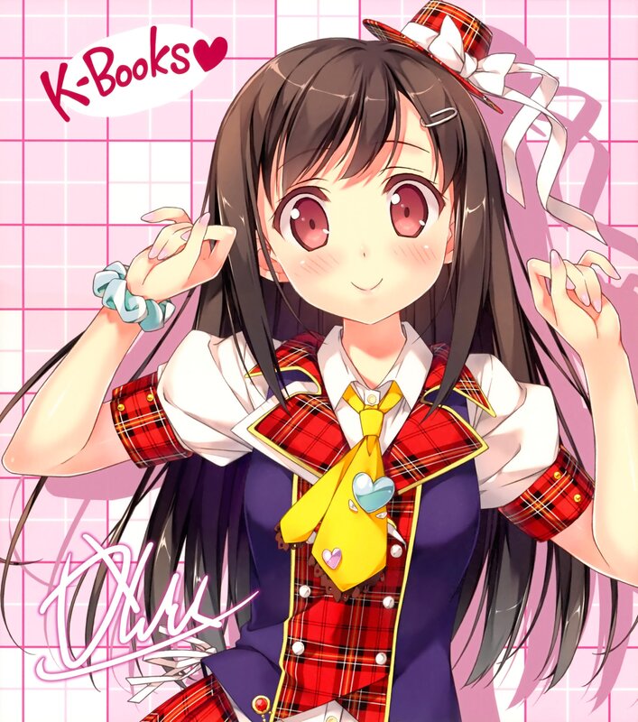 Anime girl in school uniform