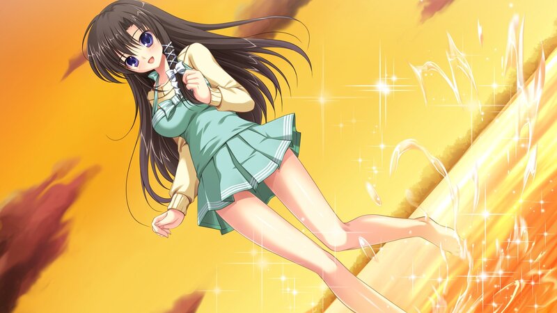 anime girl in school uniform
