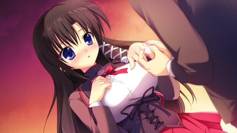 anime girl in school uniform